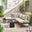 Riviera Grey Metal Modular 4 Seat Corner Garden Sofa Day Bed