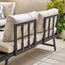Riviera Grey Metal Modular 4 Seat Corner Garden Sofa Day Bed