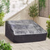 Riviera Grey Metal Modular 4 Seat Corner Garden Sofa Day Bed
