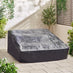 Riviera White Metal Modular 4 Seat Corner Garden Sofa Day Bed