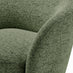 Romilly Green Fabric Swivel Accent Tub Chair