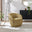 Romilly Mustard Yellow Fabric Swivel Accent Tub Chair