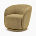 Romilly Mustard Yellow Fabric Swivel Accent Tub Chair