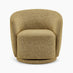 Romilly Mustard Yellow Fabric Swivel Accent Tub Chair