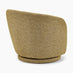 Romilly Mustard Yellow Fabric Swivel Accent Tub Chair