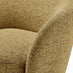 Romilly Mustard Yellow Fabric Swivel Accent Tub Chair