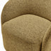 Romilly Mustard Yellow Fabric Swivel Accent Tub Chair