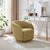 Romilly Mustard Yellow Fabric Swivel Accent Tub Chair