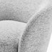 Romilly Grey Fabric Swivel Accent Tub Chair