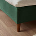 Romy Green Recycled Fabric Double Bed Frame