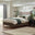 Romy Taupe Recycled Fabric Double Bed Frame