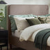 Romy Taupe Recycled Fabric Double Bed Frame