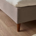 Romy Taupe Recycled Fabric Double Bed Frame