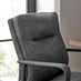Rosco Black Faux Leather Swivel Office Chair