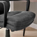 Rosco Black Faux Leather Swivel Office Chair