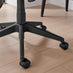 Rosco Black Faux Leather Swivel Office Chair