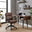Rosco Brown Faux Leather Swivel Office Chair