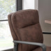 Rosco Brown Faux Leather Swivel Office Chair