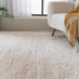 Selby Beige Shaggy Deep Pile Rug 160x230