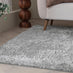 Selby Silver Grey Shaggy Rug 120x170