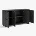 Selene Black Marble Effect 4 Door Sideboard