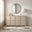 Selene Cream Melamine 4 Door Sideboard