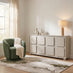 Selene Cream Melamine 4 Door Sideboard