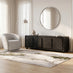 Selene Black Marble Effect 4 Door Storage TV Stand