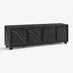 Selene Black Marble Effect 4 Door Storage TV Stand