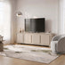 Selene Cream Melamine 4 Door Storage TV Stand