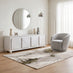 Selene White Marble Effect 4 Door Storage TV Stand