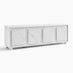 Selene White Marble Effect 4 Door Storage TV Stand