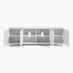 Selene White Marble Effect 4 Door Storage TV Stand