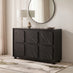 Selene Black Marble Effect 3 Door Sideboard