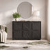 Selene Black Marble Effect 3 Door Sideboard