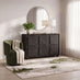 Selene Black Marble Effect 3 Door Sideboard