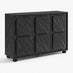 Selene Black Marble Effect 3 Door Sideboard