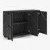Selene Black Marble Effect 3 Door Sideboard