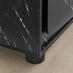 Selene Black Marble Effect 3 Door Sideboard