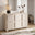 Selene Cream Melamine 3 Door Sideboard