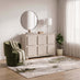 Selene Cream Melamine 3 Door Sideboard