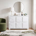 Selene White Marble Effect 3 Door Sideboard