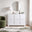 Selene White Marble Effect 3 Door Sideboard