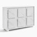 Selene White Marble Effect 3 Door Sideboard