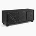 Selene Black Marble Effect 3 Door Storage TV Stand