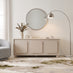 Selene Cream Melamine 3 Door Storage TV Stand