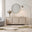 Selene Cream Melamine 3 Door Storage TV Stand