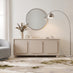 Selene Cream Melamine 3 Door Storage TV Stand