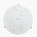 Solia Round White Oak Wood & Marble Coffee Table