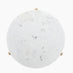 Solia Round White Oak Wood & Marble Coffee Table